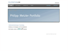 Tablet Screenshot of philippmetzler.com